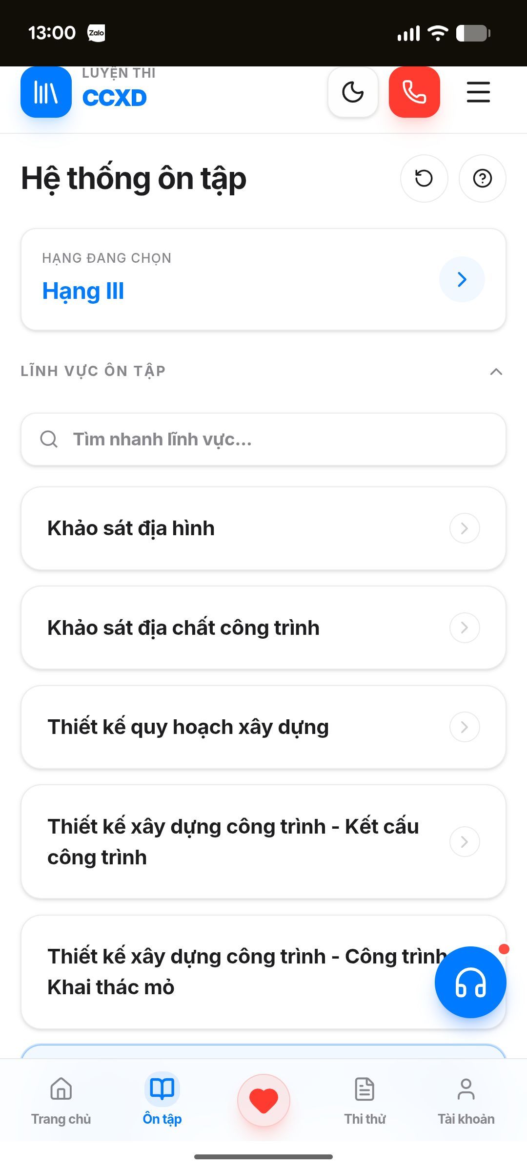 Hệ thống Luyện thi Chứng chỉ hành nghề Xây dựng CCXD